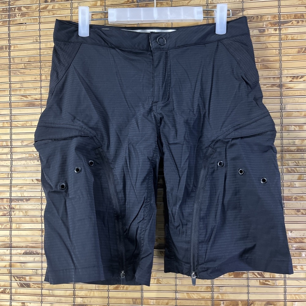 Vtg 2000s Y2K Oakley Bike Shorts Mens‎ S Black MTB Padded Mountain Tactical BMX